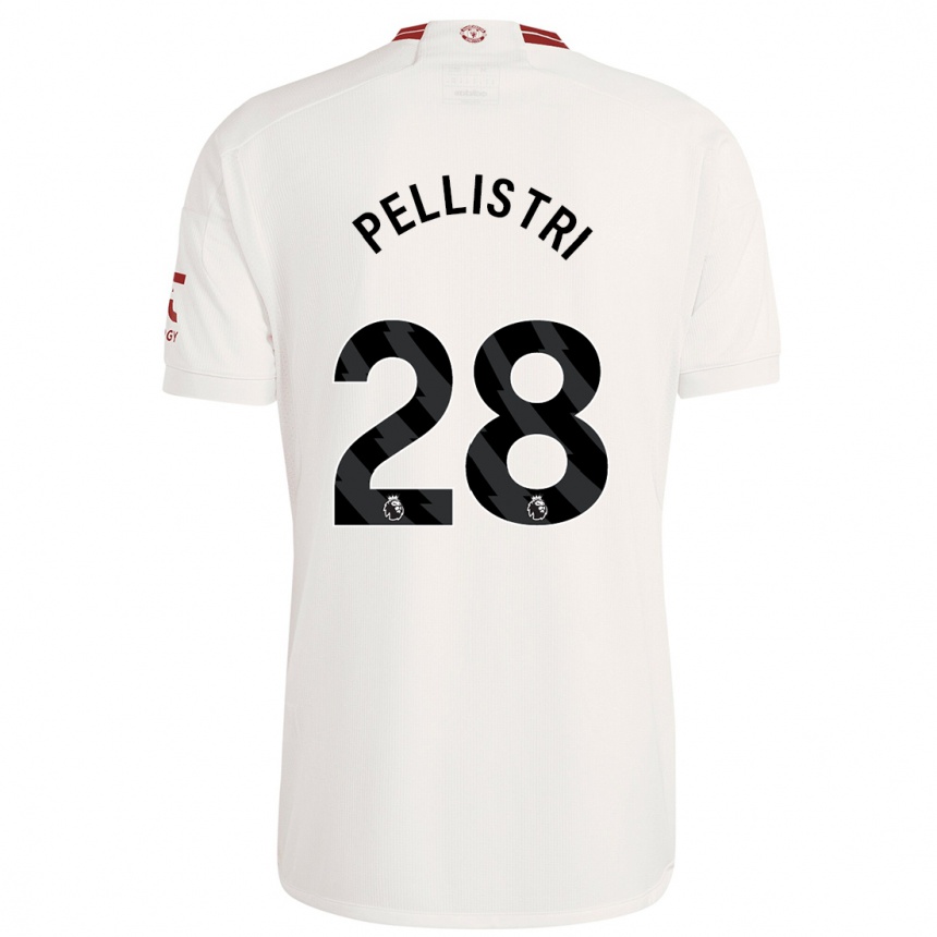 Kids Facundo Pellistri #28 White Third Jersey 2023/24 T-Shirt Canada