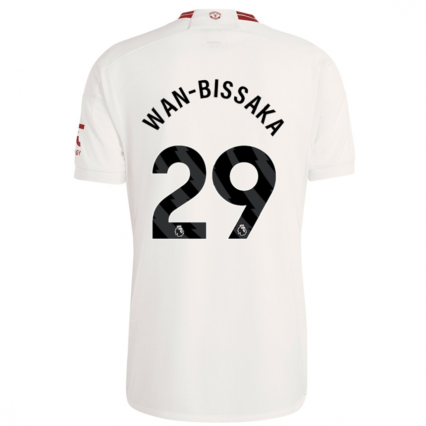 Kids Aaron Wan-Bissaka #29 White Third Jersey 2023/24 T-Shirt Canada