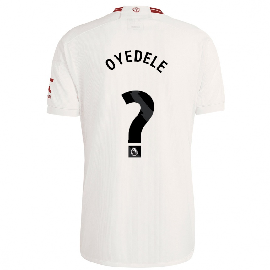 Kids  Maxi Oyedele #0 White Third Jersey 2023/24 T-Shirt Canada