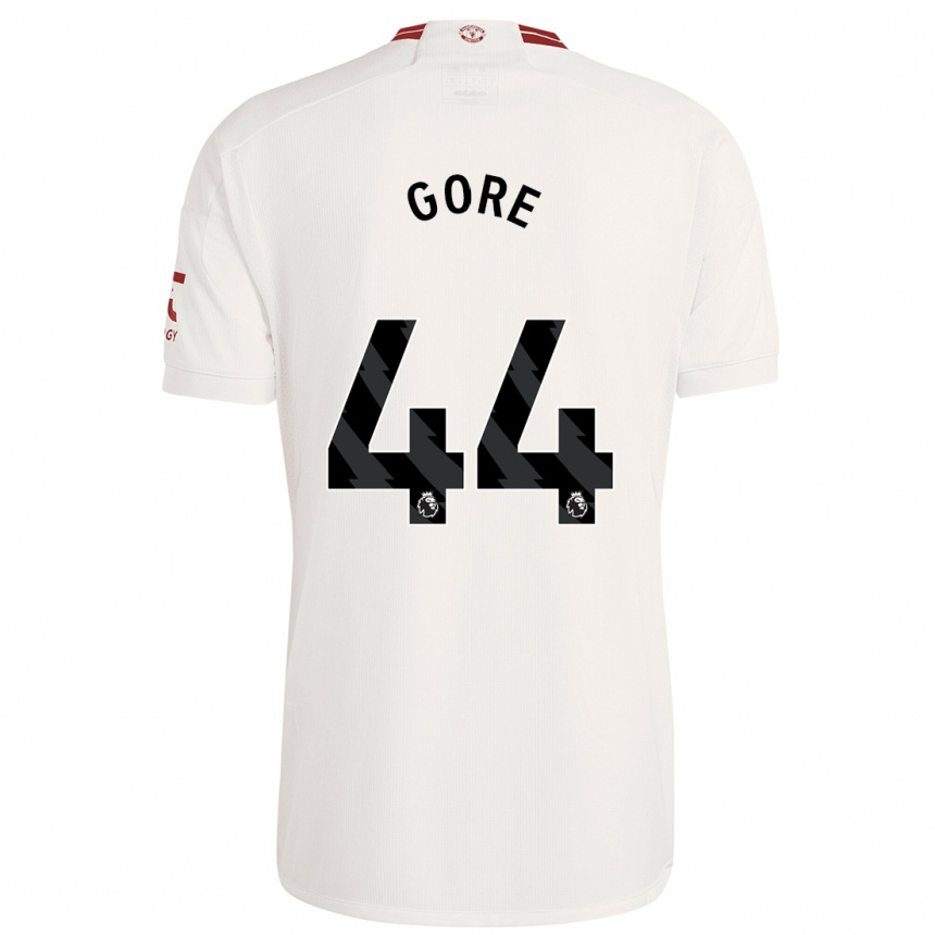 Kids  Daniel Gore #44 White Third Jersey 2023/24 T-Shirt Canada