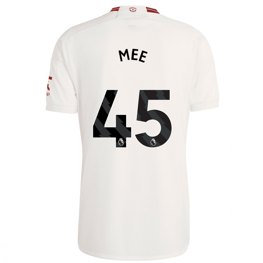 Kids Dermot Mee #45 White Third Jersey 2023/24 T-Shirt Canada