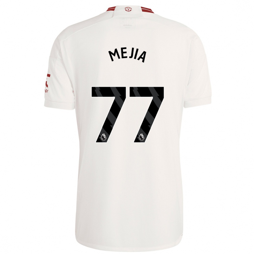 Kids Mateo Mejia #77 White Third Jersey 2023/24 T-Shirt Canada