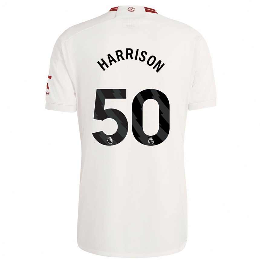 Kids  Elyh Harrison #50 White Third Jersey 2023/24 T-Shirt Canada