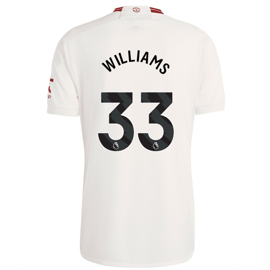 Kids Brandon Williams #33 White Third Jersey 2023/24 T-Shirt Canada