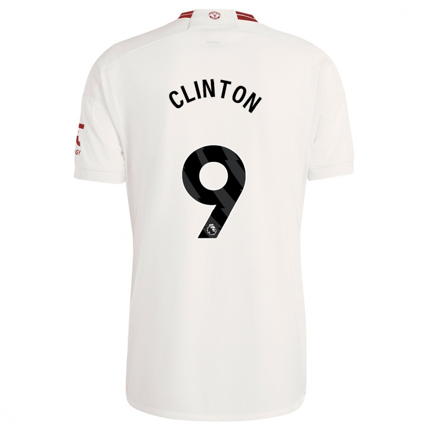 Kids Grace Clinton #9 White Third Jersey 2023/24 T-Shirt Canada