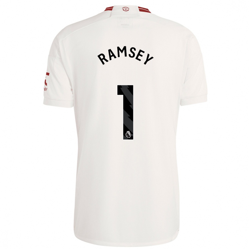 Enfant Football Maillot Emily Ramsey #1 Blanc Troisieme 2023/24 Canada