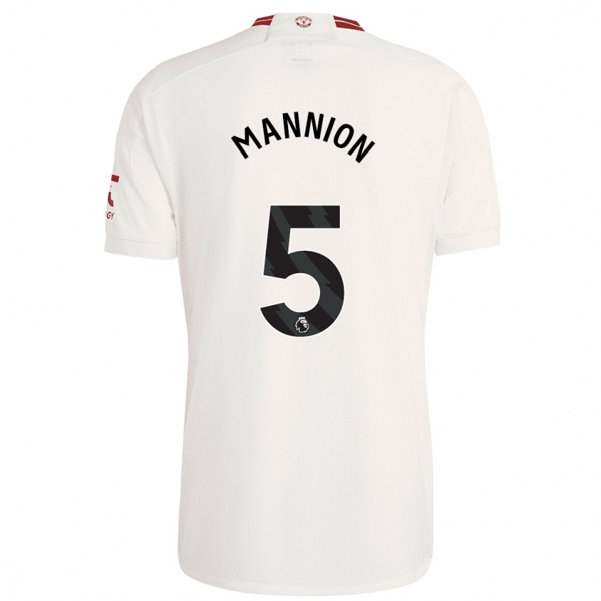 Kids Aoife Mannion #5 White Third Jersey 2023/24 T-Shirt Canada