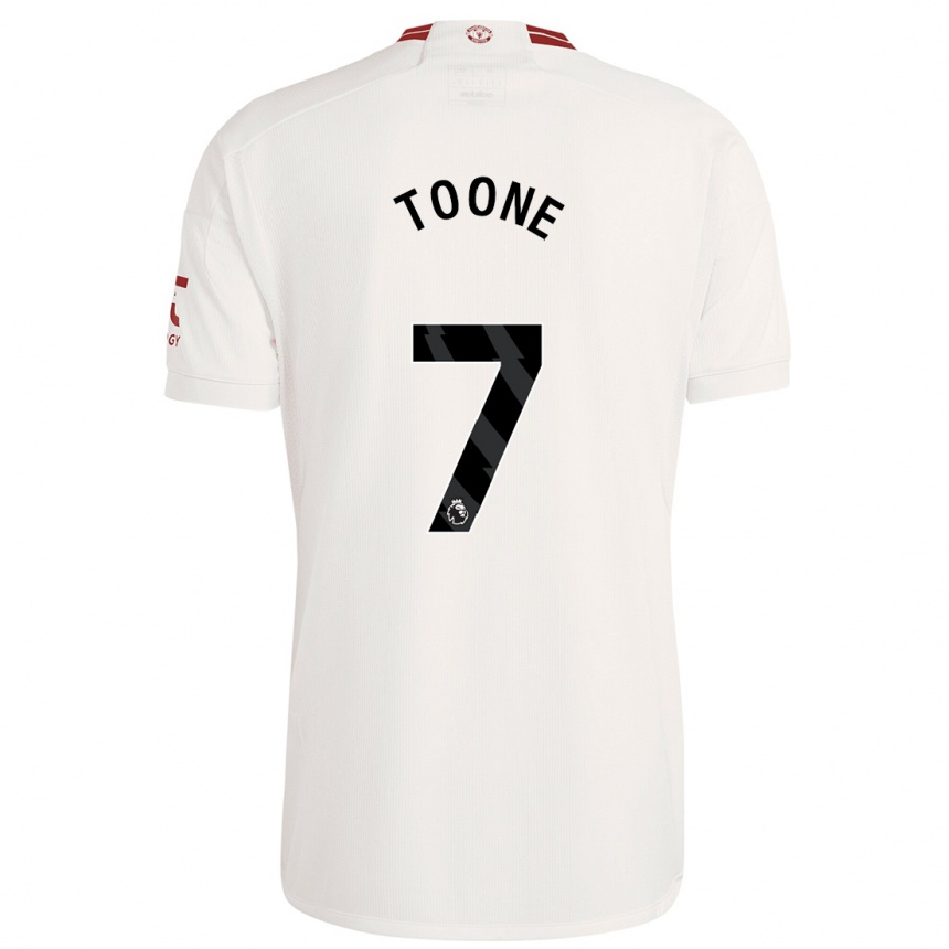 Kids  Ella Toone #7 White Third Jersey 2023/24 T-Shirt Canada