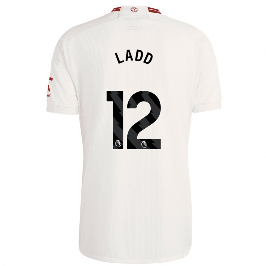 Enfant Football Maillot Hayley Ladd #12 Blanc Troisieme 2023/24 Canada