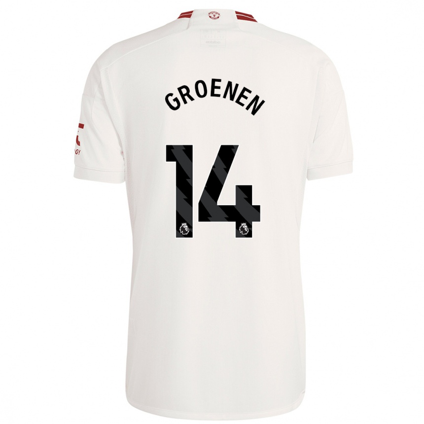 Kids Jackie Groenen #14 White Third Jersey 2023/24 T-Shirt Canada