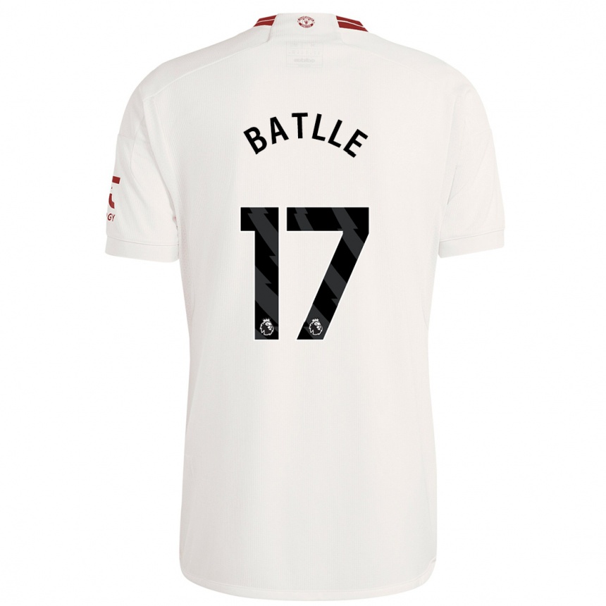 Kids  Ona Batlle #17 White Third Jersey 2023/24 T-Shirt Canada