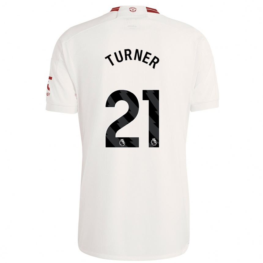 Kids Millie Turner #21 White Third Jersey 2023/24 T-Shirt Canada