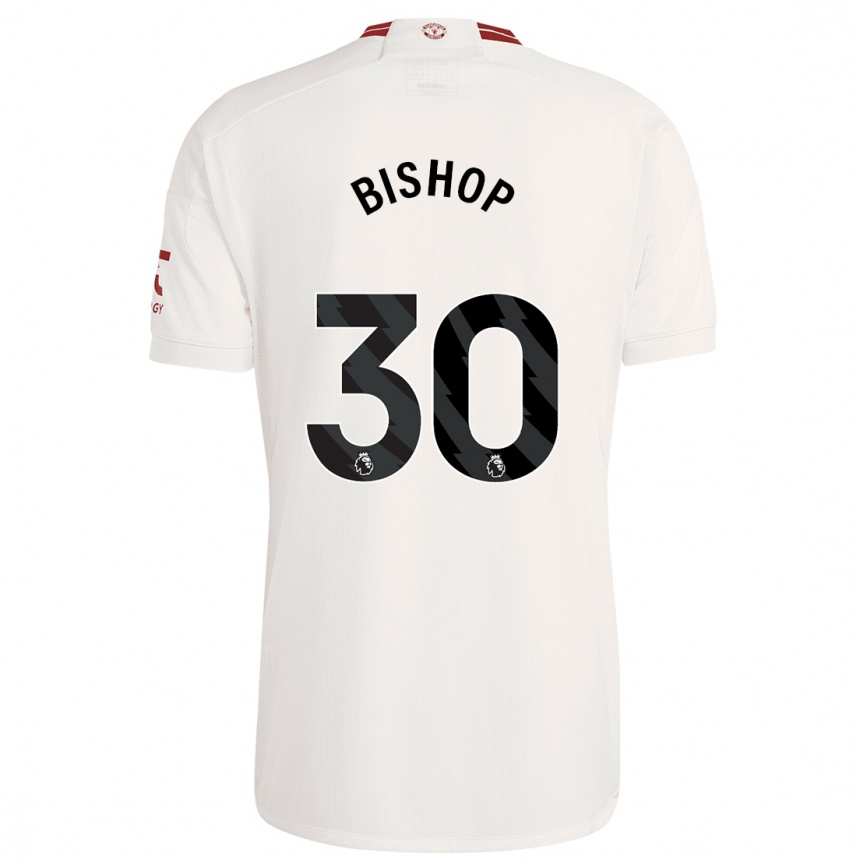 Kids  Nathan Bishop #30 White Third Jersey 2023/24 T-Shirt Canada