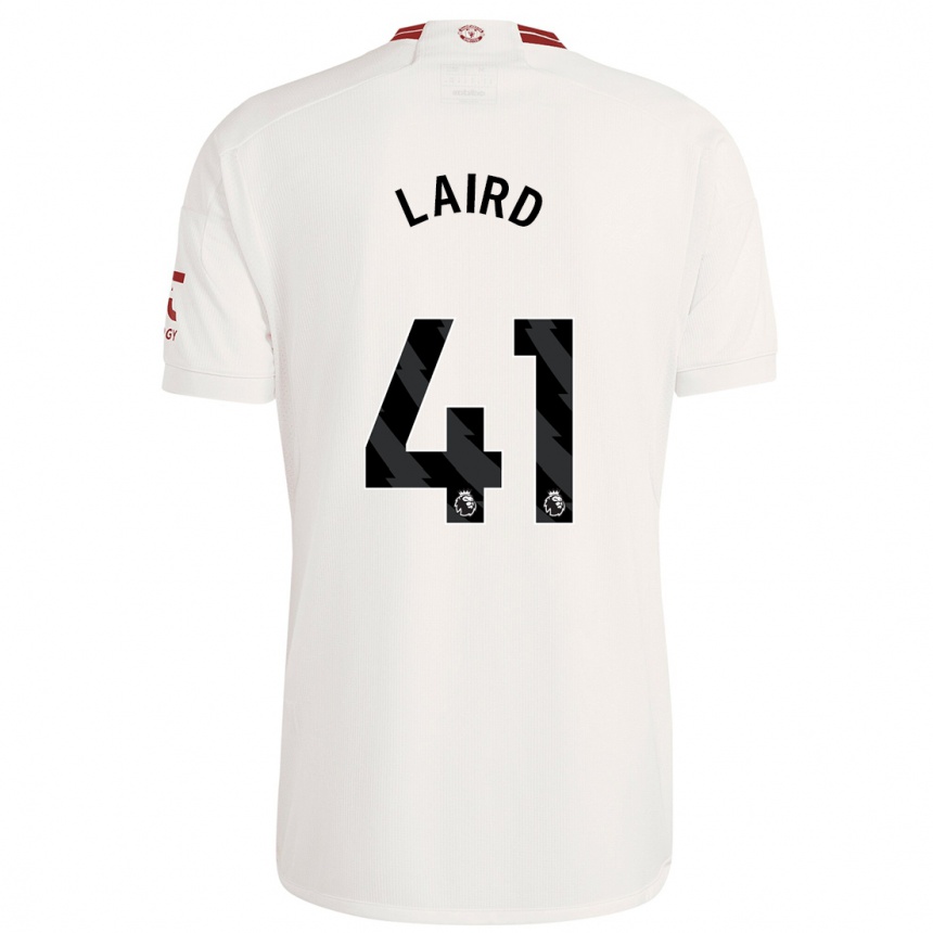 Kids  Ethan Laird #41 White Third Jersey 2023/24 T-Shirt Canada