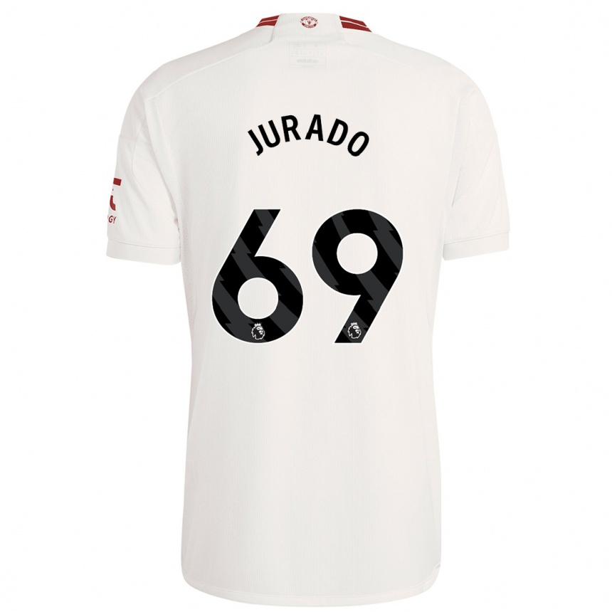 Kids Marc Jurado #69 White Third Jersey 2023/24 T-Shirt Canada