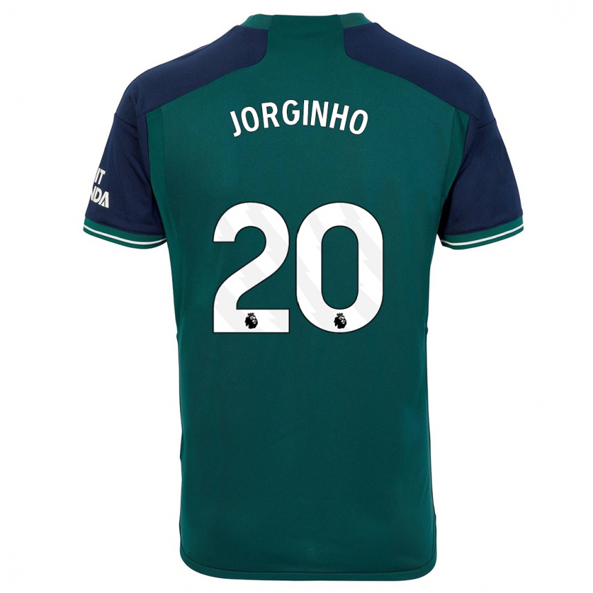 Kids  Jorginho #20 Green Third Jersey 2023/24 T-Shirt Canada