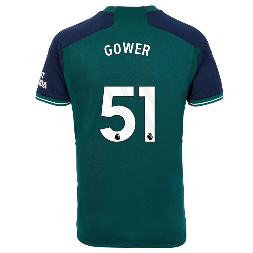 Enfant Football Maillot Jimi Gower #51 Vert Troisieme 2023/24 Canada