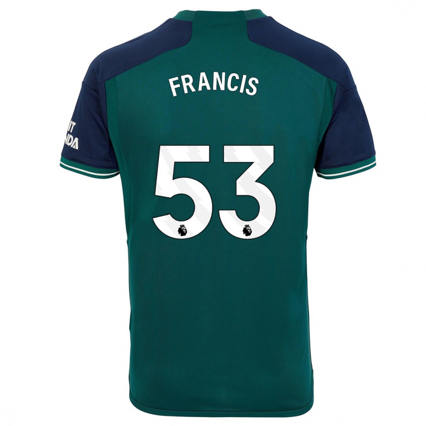 Kids  Jack Henry Francis #53 Green Third Jersey 2023/24 T-Shirt Canada