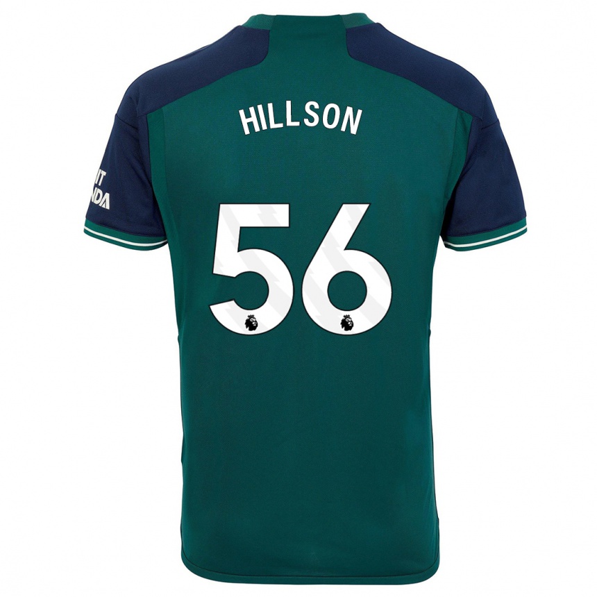 Kids  James Hillson #56 Green Third Jersey 2023/24 T-Shirt Canada