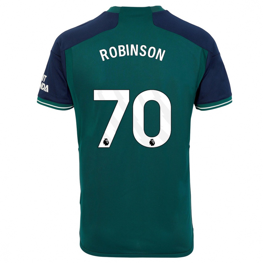 Kids Josh Robinson #70 Green Third Jersey 2023/24 T-Shirt Canada