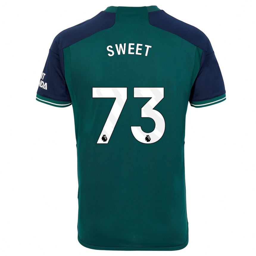 Kids  James Sweet #73 Green Third Jersey 2023/24 T-Shirt Canada