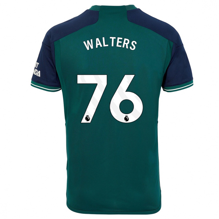 Kids Reuell Walters #76 Green Third Jersey 2023/24 T-Shirt Canada