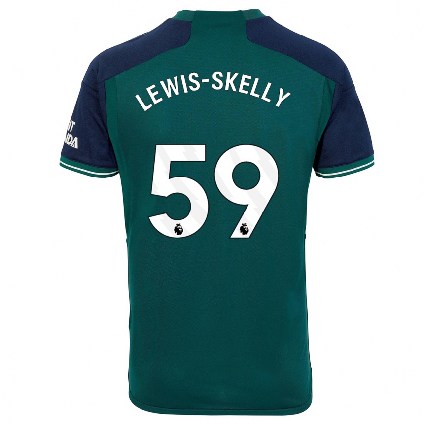 Enfant Football Maillot Myles Lewis-Skelly #59 Vert Troisieme 2023/24 Canada