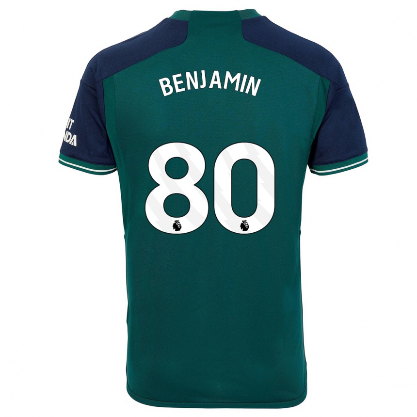 Kids Omari Benjamin #80 Green Third Jersey 2023/24 T-Shirt Canada