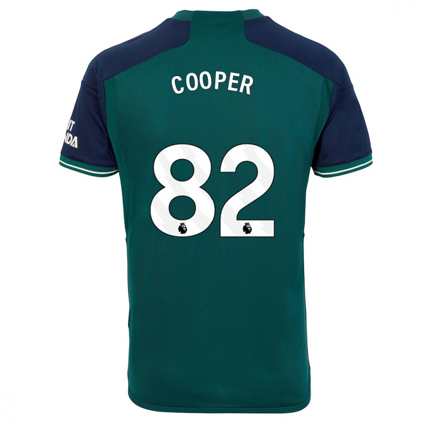 Kids Noah Cooper #82 Green Third Jersey 2023/24 T-Shirt Canada