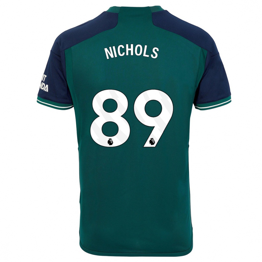 Enfant Football Maillot Josh Nichols #89 Vert Troisieme 2023/24 Canada