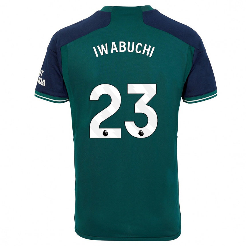 Kids Mana Iwabuchi #23 Green Third Jersey 2023/24 T-Shirt Canada