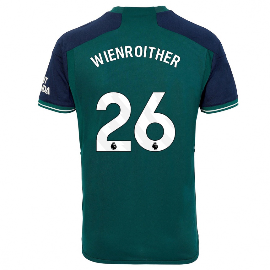 Kids Laura Wienroither #26 Green Third Jersey 2023/24 T-Shirt Canada