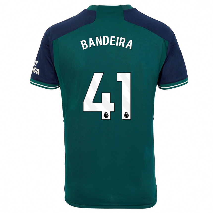 Kids  Mauro Bandeira #41 Green Third Jersey 2023/24 T-Shirt Canada