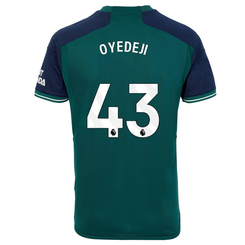 Kids  Nathan Butler Oyedeji #43 Green Third Jersey 2023/24 T-Shirt Canada