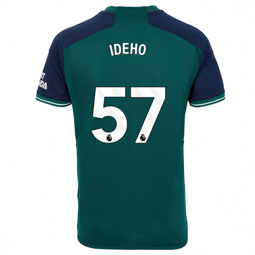 Kids  Joel Ideho #57 Green Third Jersey 2023/24 T-Shirt Canada