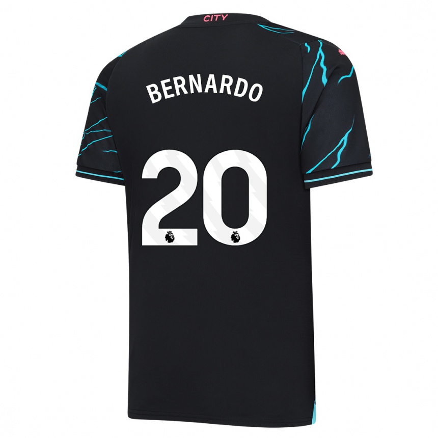 Enfant Football Maillot Bernardo Silva #20 Bleu Foncé Troisieme 2023/24 Canada