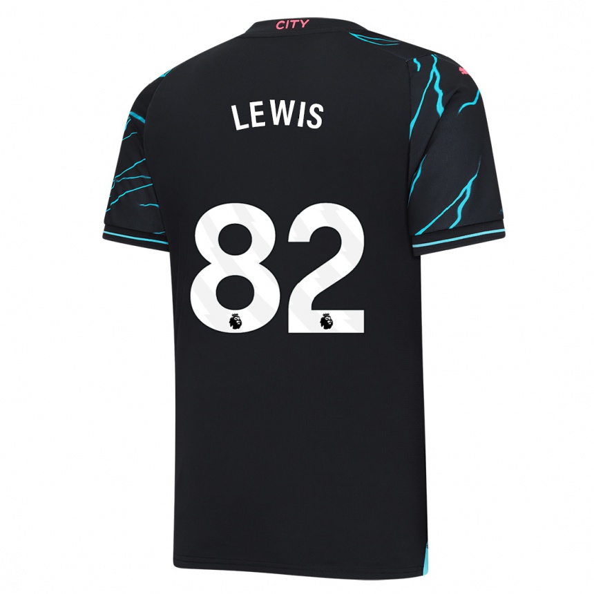 Enfant Football Maillot Rico Lewis #82 Bleu Foncé Troisieme 2023/24 Canada