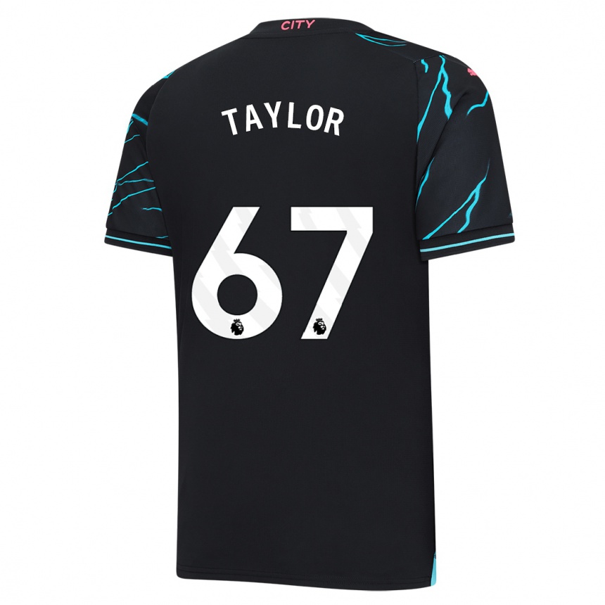 Enfant Football Maillot Kane Taylor #67 Bleu Foncé Troisieme 2023/24 Canada