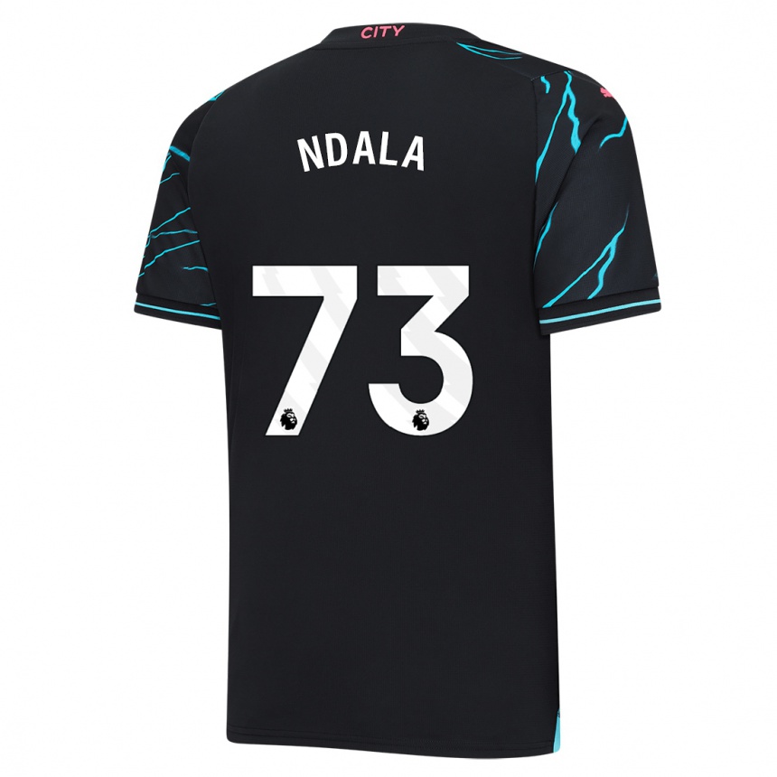 Kids  Joel Ndala #73 Dark Blue Third Jersey 2023/24 T-Shirt Canada