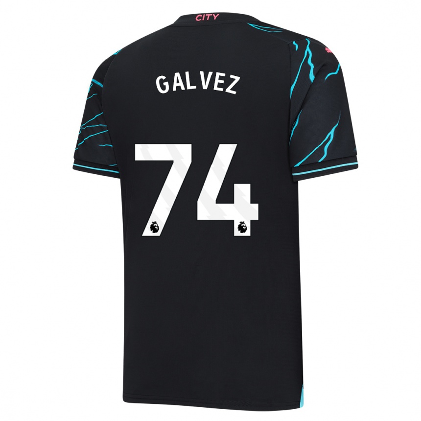 Enfant Football Maillot Tomas Galvez #74 Bleu Foncé Troisieme 2023/24 Canada