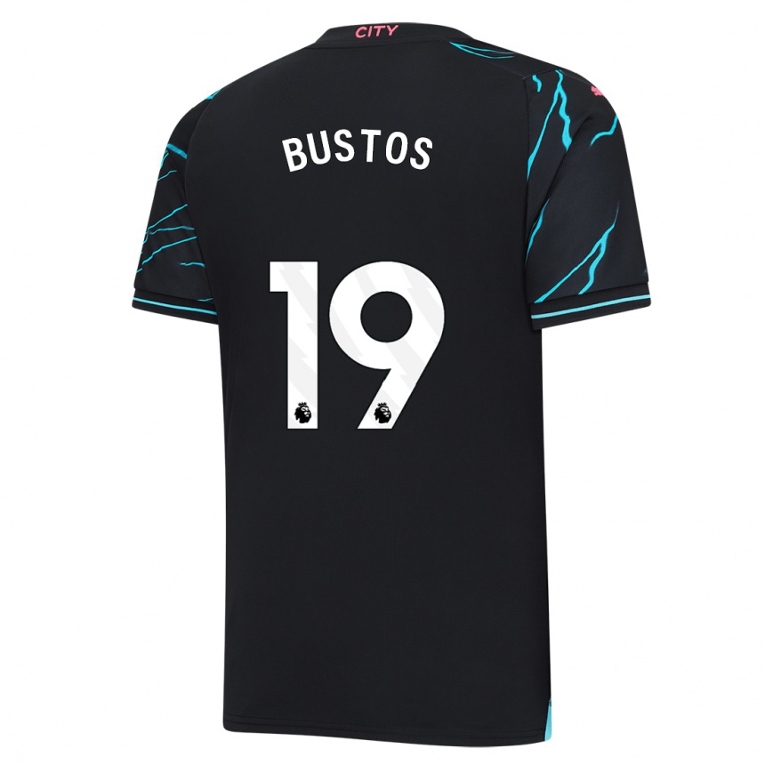 Kids Nahuel Bustos #19 Dark Blue Third Jersey 2023/24 T-Shirt Canada