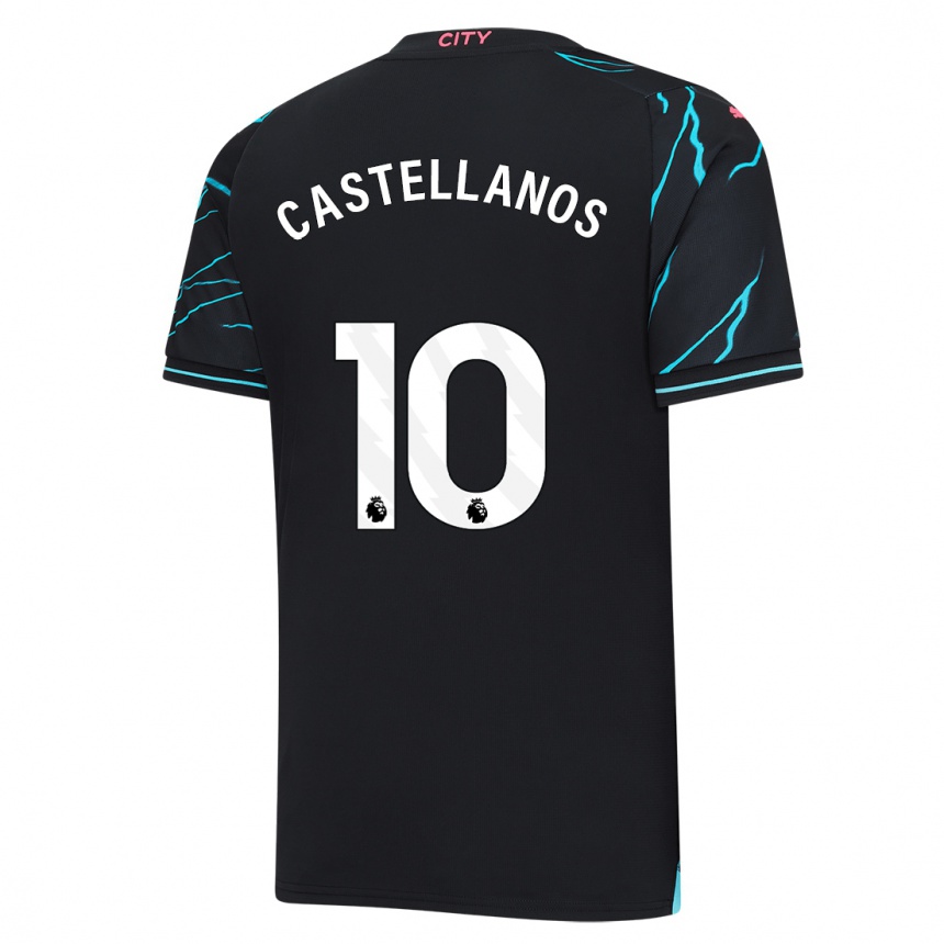 Kids Deyna Castellanos #10 Dark Blue Third Jersey 2023/24 T-Shirt Canada