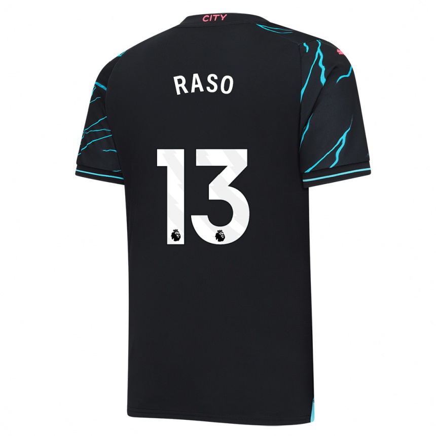 Enfant Football Maillot Hayley Raso #13 Bleu Foncé Troisieme 2023/24 Canada