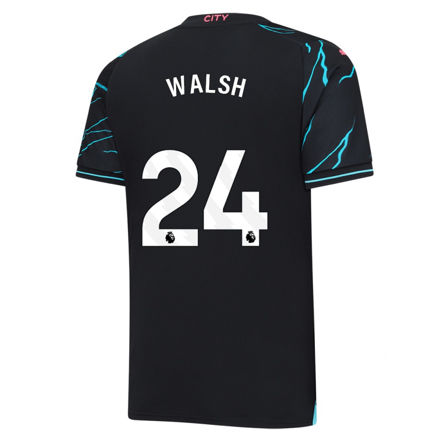 Kids  Keira Walsh #24 Dark Blue Third Jersey 2023/24 T-Shirt Canada