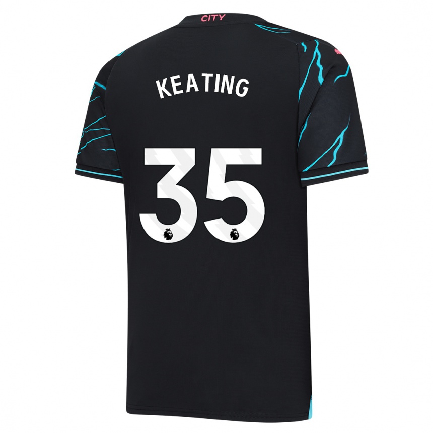 Enfant Football Maillot Khiara Keating #35 Bleu Foncé Troisieme 2023/24 Canada