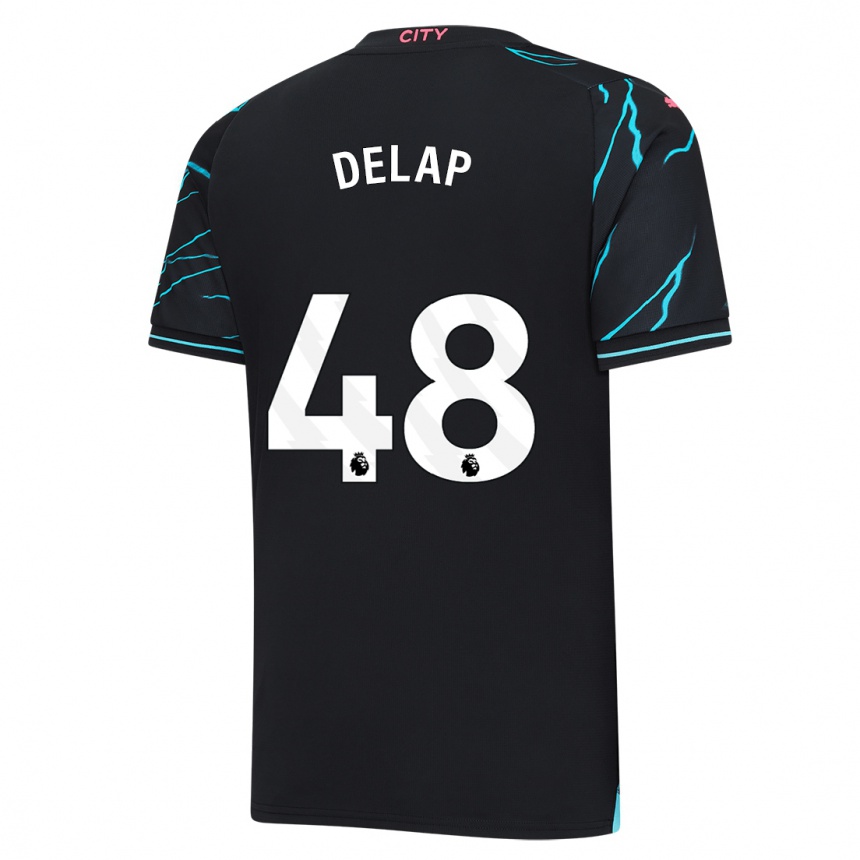 Kids Liam Delap #48 Dark Blue Third Jersey 2023/24 T-Shirt Canada