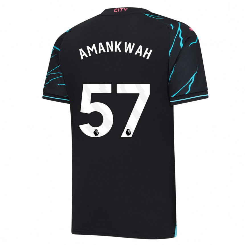 Enfant Football Maillot Yeboah Amankwah #57 Bleu Foncé Troisieme 2023/24 Canada