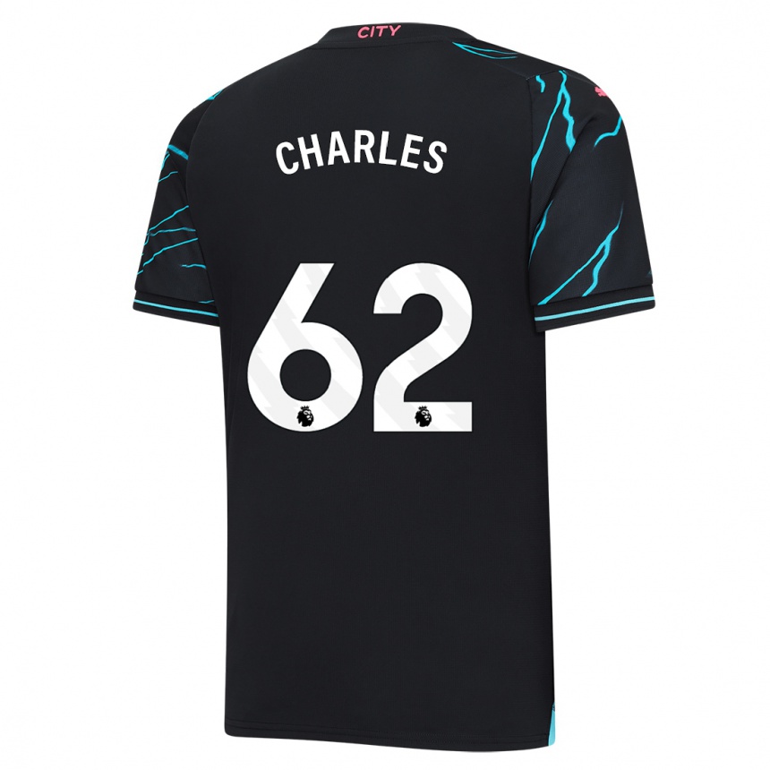 Enfant Football Maillot Shea Charles #62 Bleu Foncé Troisieme 2023/24 Canada