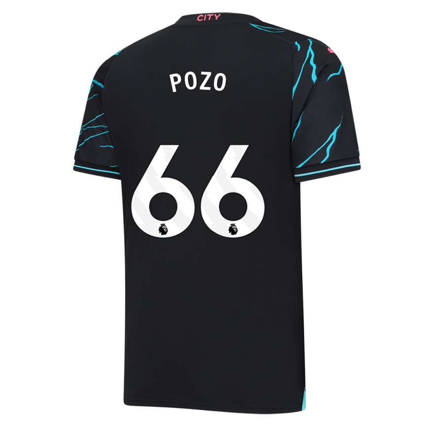 Kids Iker Pozo #66 Dark Blue Third Jersey 2023/24 T-Shirt Canada