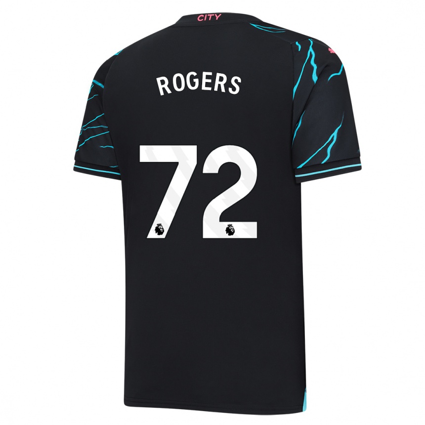 Kids Morgan Rogers #72 Dark Blue Third Jersey 2023/24 T-Shirt Canada